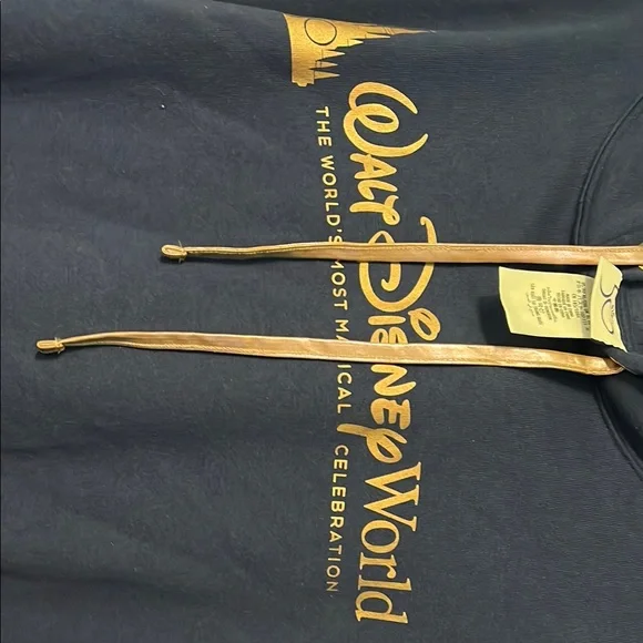 Disney Blue Cropped Sweater with Logo - Picture 3 of 5